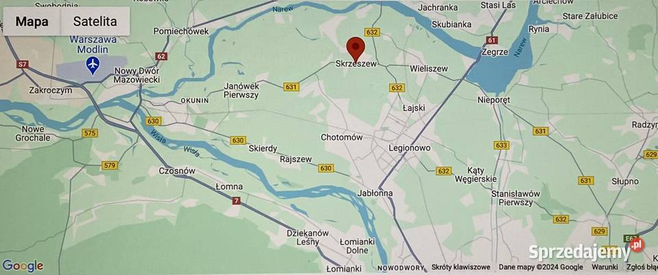 Działka 2100 m2 Skrzeszew Wieliszew Budowlana