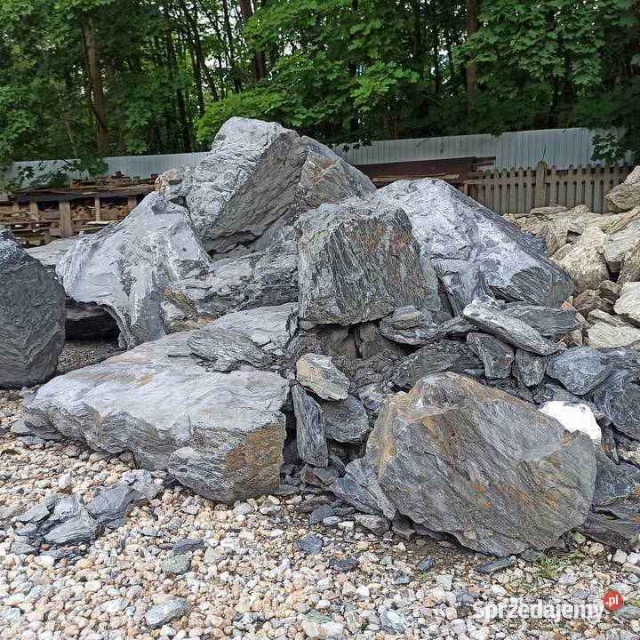 Głazy Czarne kamień duży Głaz Antracytowy Kora Oświęcim