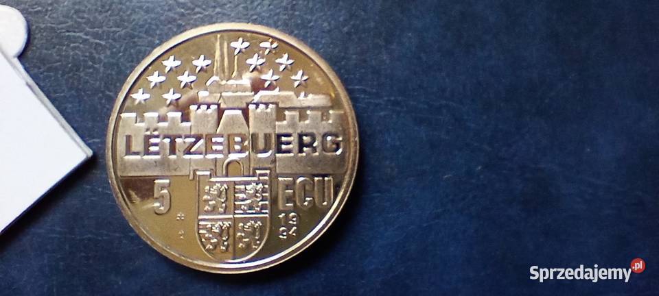 Stare monety 5 ECU 1994 Luksemburg