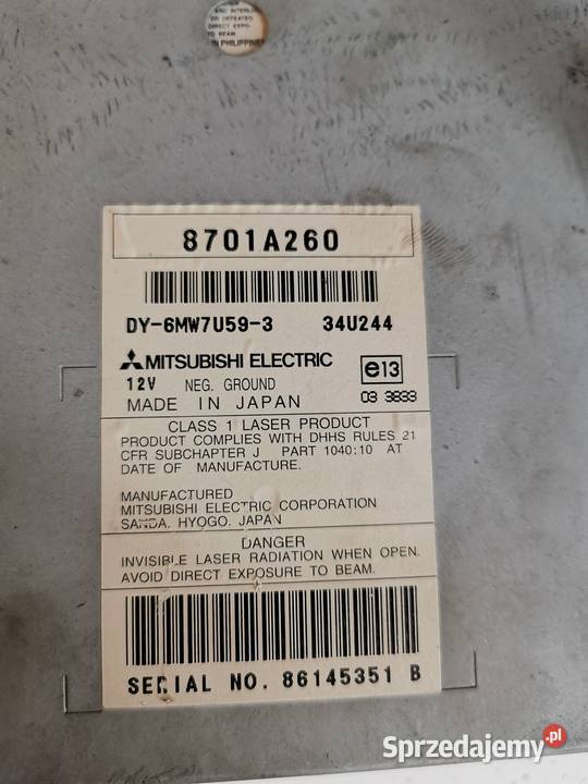 Mitsubishi radio 8701A260 Koszalin