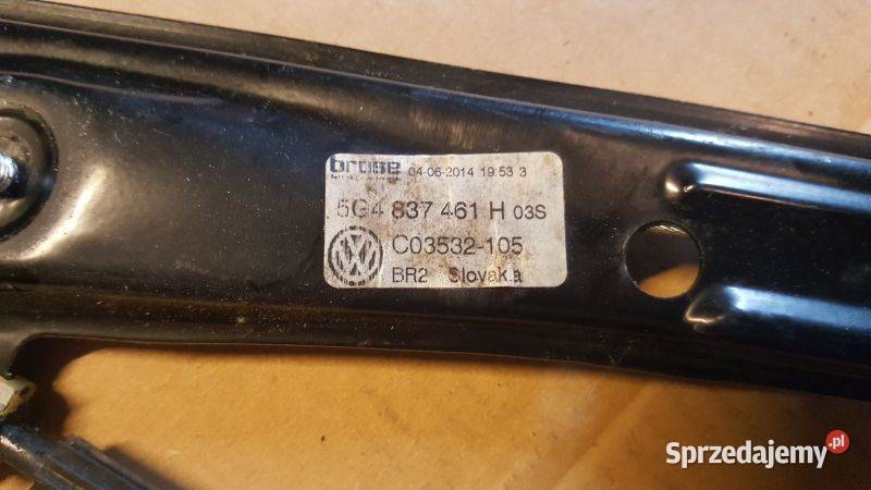 Golf VII Octavia III popdnosnik szyby lewy przod małopolskie