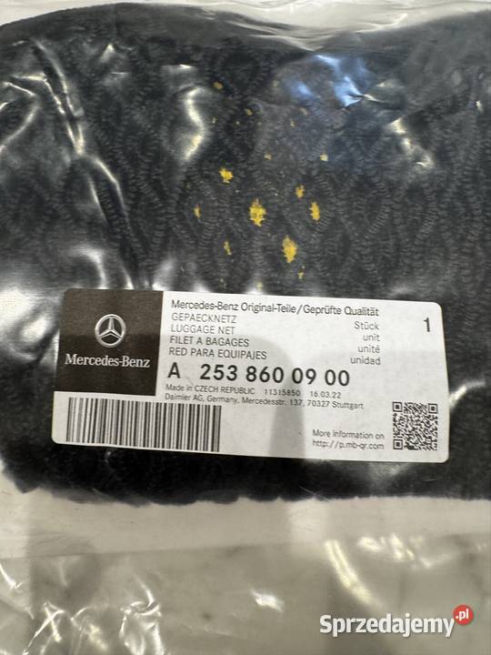 Mercedes siatka bagażnika mocowanie bagażu nowa Poznań