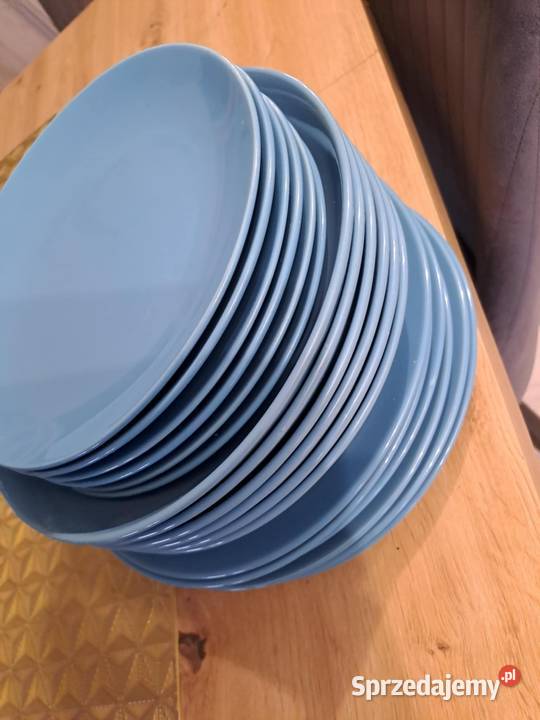 Okazja Talerze Ikea turkusowe Skierniewice sprzedam