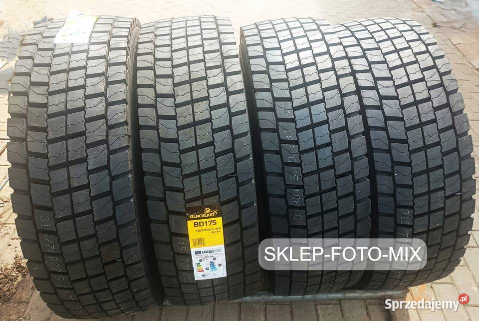 BlackLion BD175 Opony Napędowe 1100 11 R225 Nowe 22.5cale Zarębki