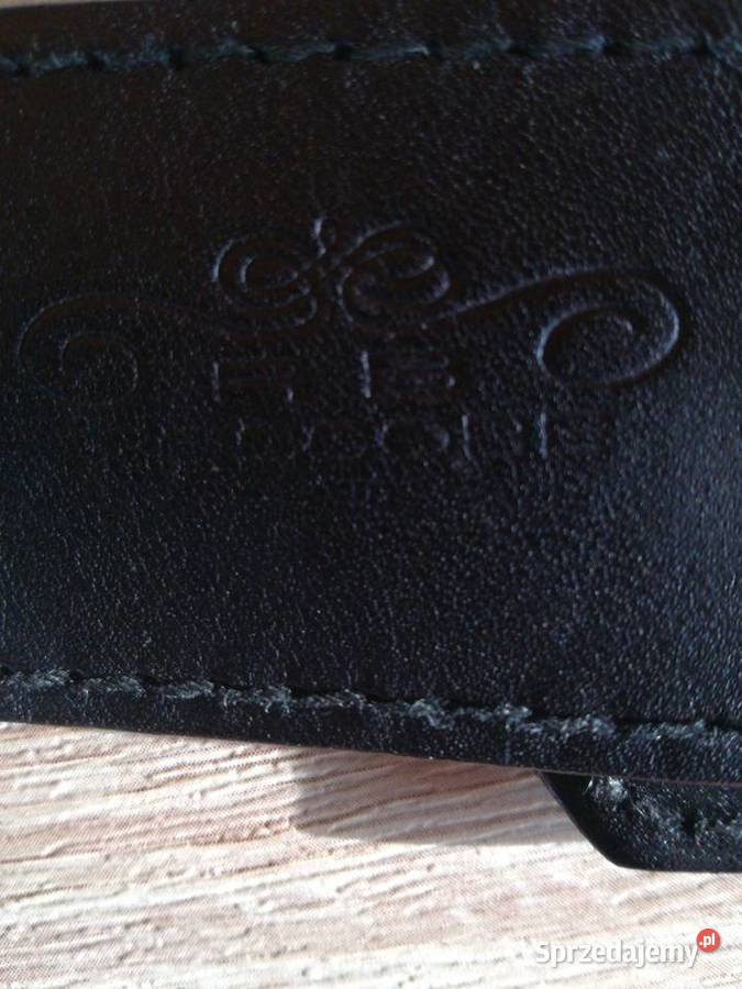 Pasek w kolorze czarnym połączony ze srebrnym 4cm Lublin sprzedam