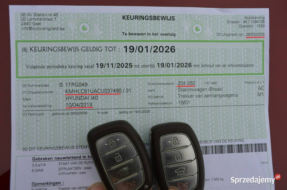 Hyundai i40 17 CRDi Serwis LED Kamera Navi Skóra lubelskie Hrubieszów