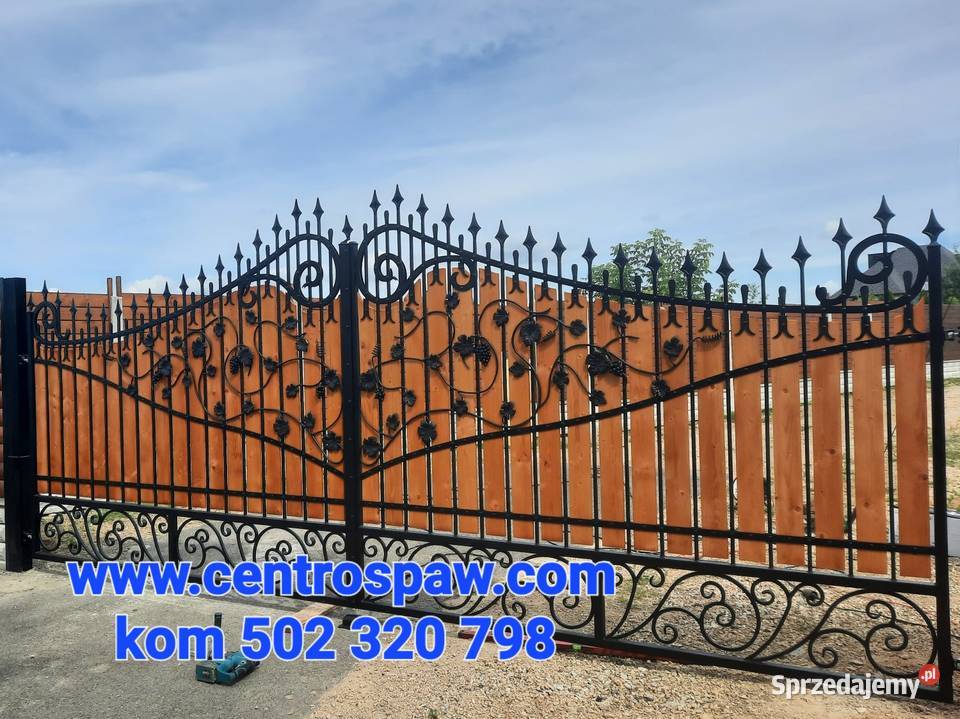 Brama przesuwna skrzydłowa wjazd kuta nowoczesna sprzedam