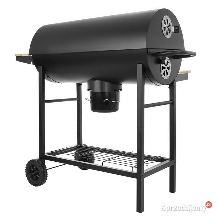 Duży zamykany grill węglowy ogrodowy na kółkach Poznań sprzedam