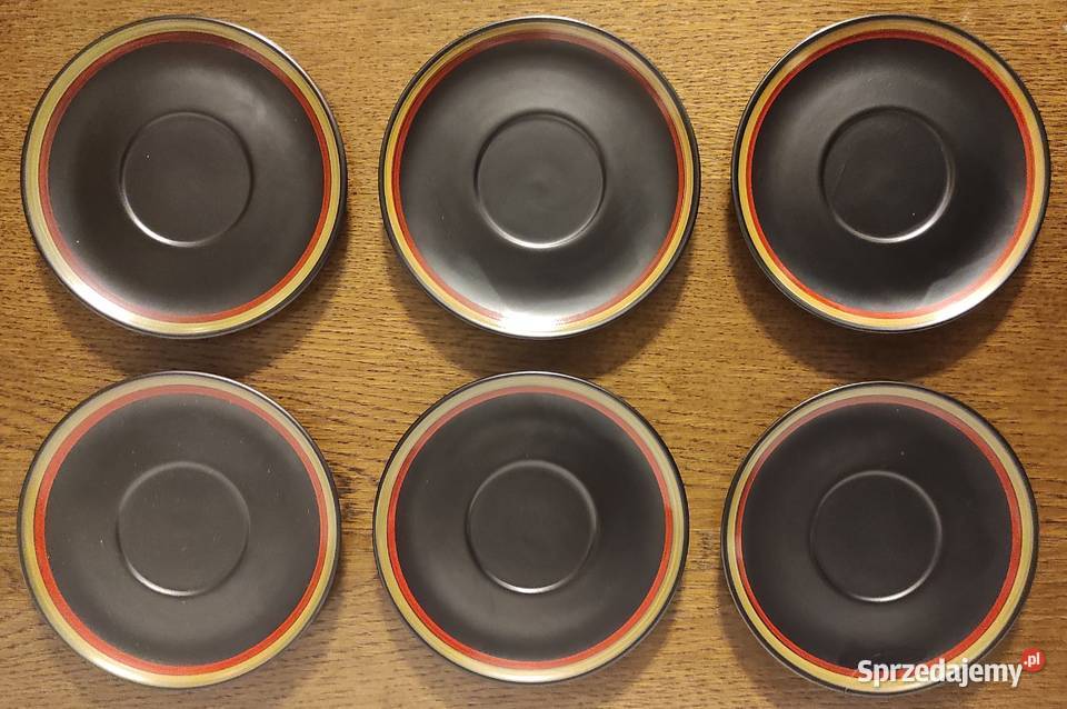 Unikat Czarny serwis kawowy 6 osób Iwona Warszawa