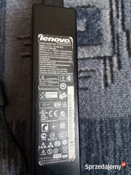 Lenovo ladowarka 20V 45A Głubczyce