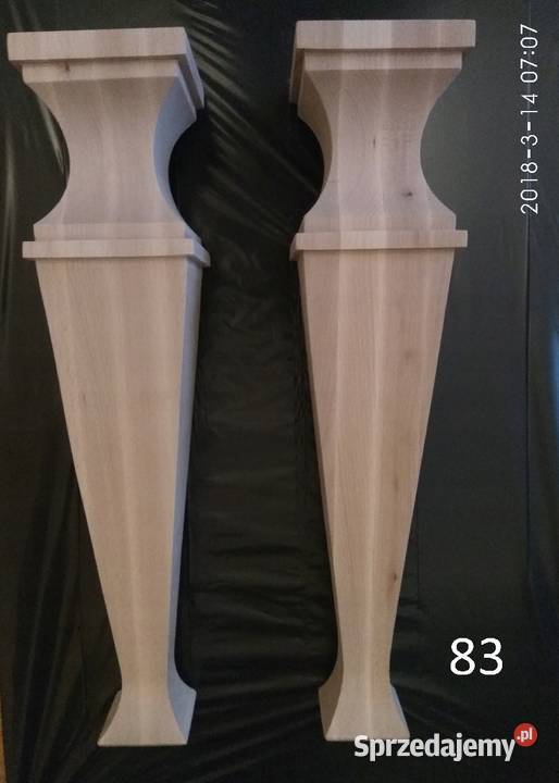 Nogi drewniane do stołu krzeseł Lubań
