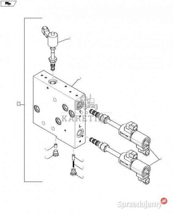 Holland T6090 Zawor elektromagnet 87614490 Jastrzębniki