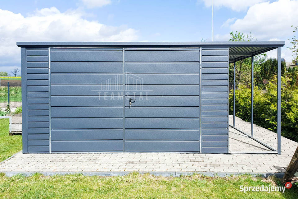 Schowek Domek Ogrodowy 4x4m Wiata 1x4m Brama Tarnów
