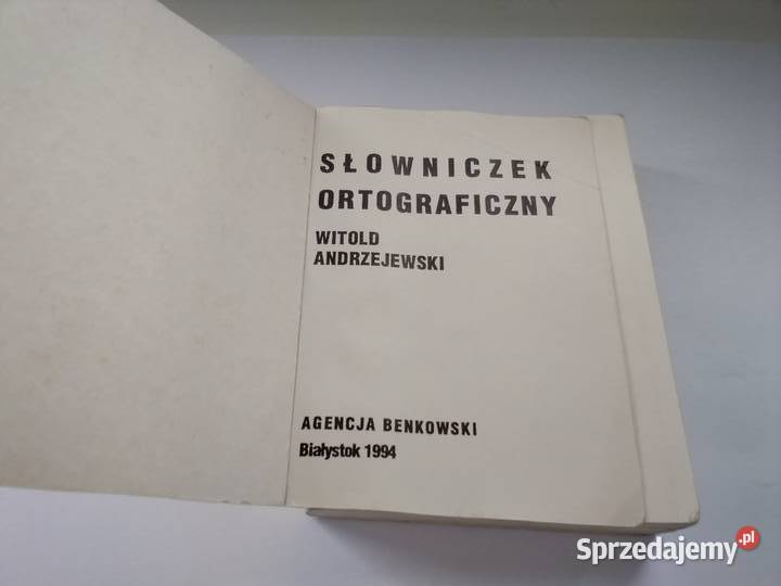 Kieszonkowy słowniczek ortograficzny