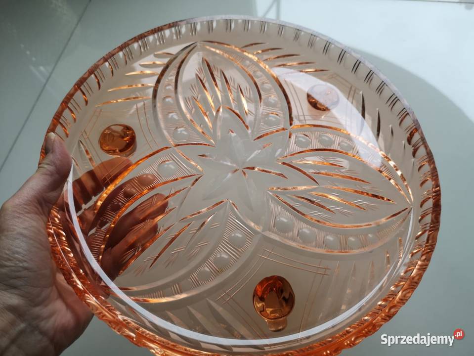 Patera rozalinowa Art Deco kujawsko-pomorskie Toruń