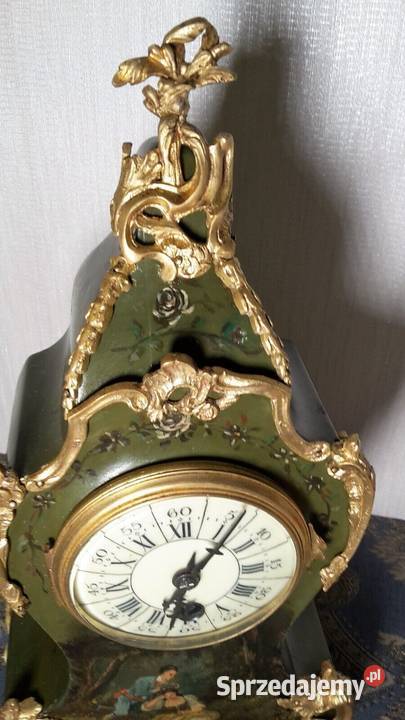 Zegar Antyczny Francuski Kominkowy ok 1885 z mazowieckie Warszawa