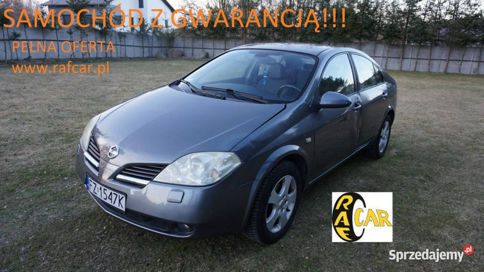 Nissan Primera zarejestrowany ubezpieczony klimatyzacja Zielona Góra