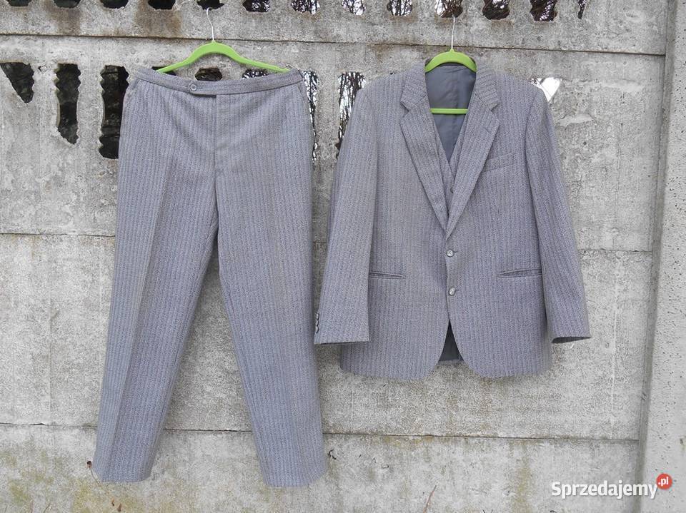 Garnitur Atelier Torino szary XL XXL 3 częściowy Odzież wyjściowa Dębica