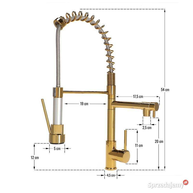 Bateria kuchenna stojąca antyczne złoto BENT Chmielnik sprzedam