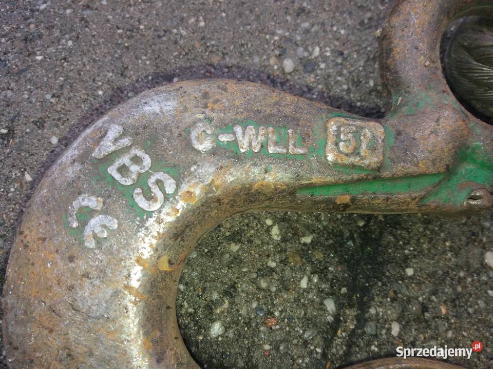 zawiesie hakowe 4 x 5 ton śląskie Gliwice sprzedam