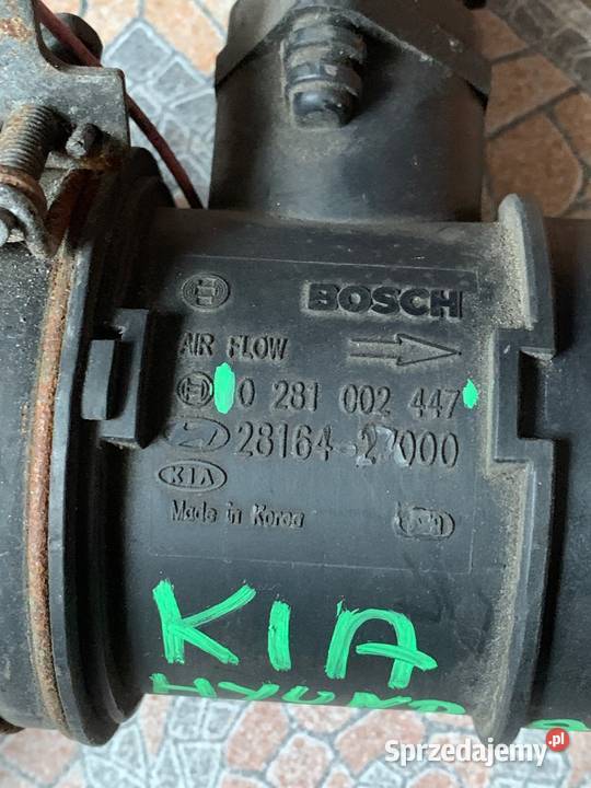 Przepływomierz KIA HYUNDAI 0281002447 wyposażenie elektryczne Margonin sprzedam