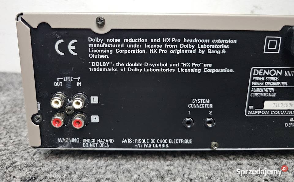 Magnetofon kasetowy DENON UDRF88 Magnetofony