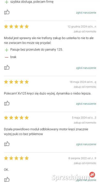 YAMAHA XV 125 VIRAGO 9802 MODUL ZAPLONU KOMPUTER Racibórz