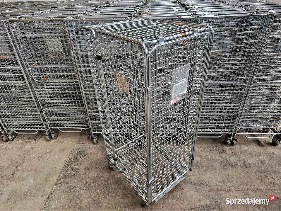 Wózek Magazynowy Transportowy Kurierski Kosz Siatkowy Rollkontener Box