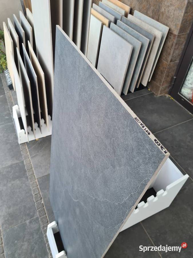 Płytki gres PIZARRA ANTRACYT 60X120 gat 2 TANIO Opoczno