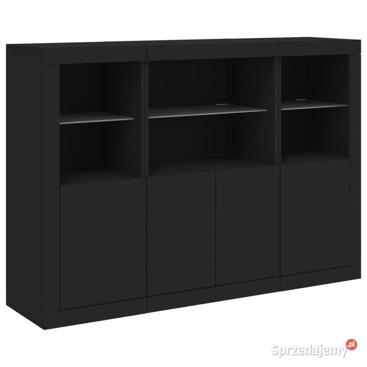 Szafki z oświetleniem LED 3 czarne WM3209108 Warszawa