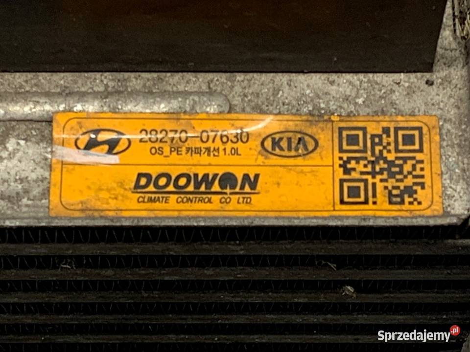 INTERCOOLER HYUNDAI KONA 2827007630 10 120