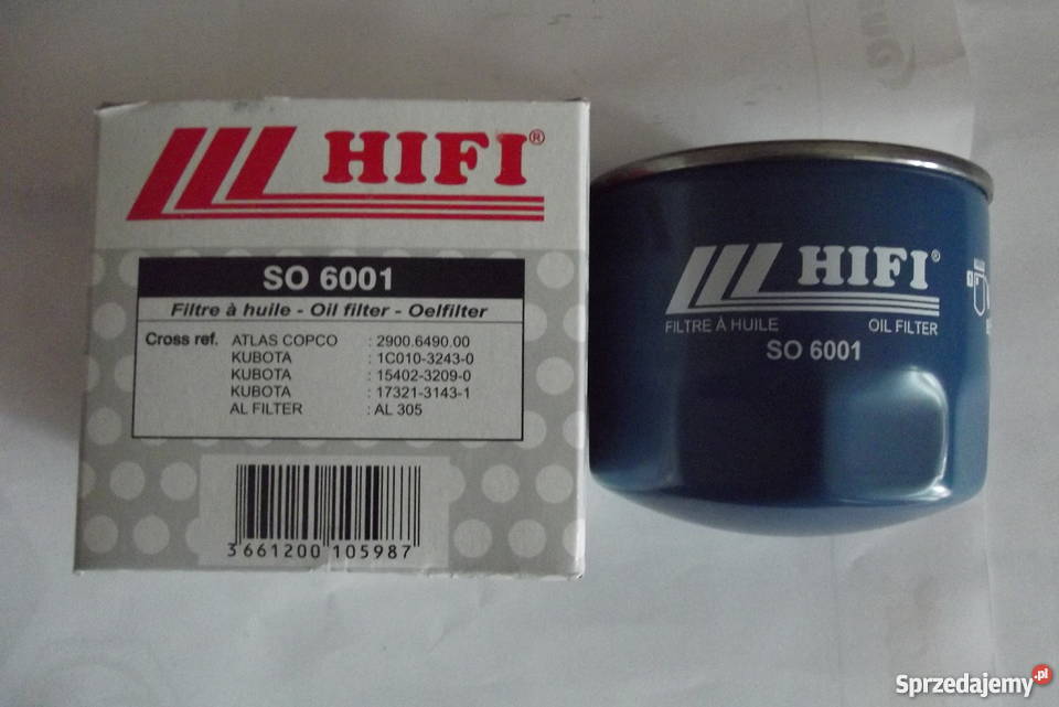 Filtr oleju SO 6001 KUBOTA MANITOU SCHAFFER sprzedam