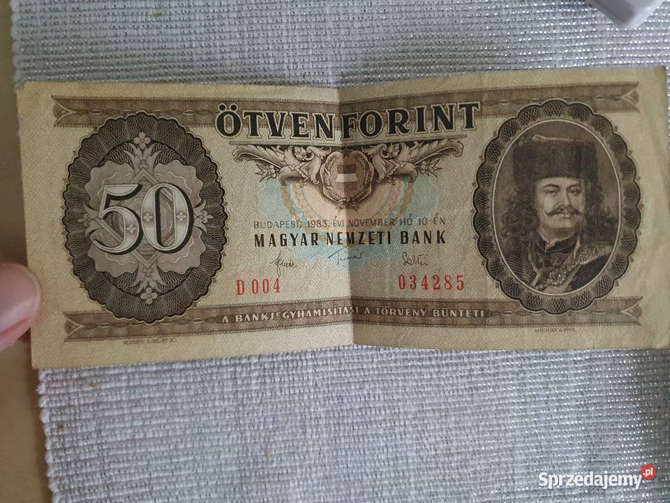 Stare pieniądze 50 forintów 1983 listopad Warszawa