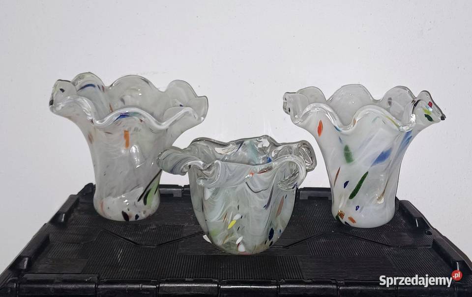 Zestaw wazonów Murano Olsztyn