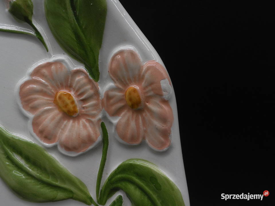 Dekoracyjny talerz ceramiczny reliefowy motyw wielkopolskie