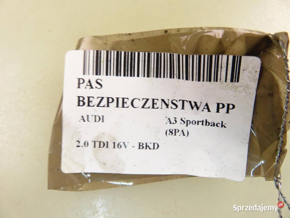 PAS PRAWY PRZEDNI AUDI A3 Sportback 8PA