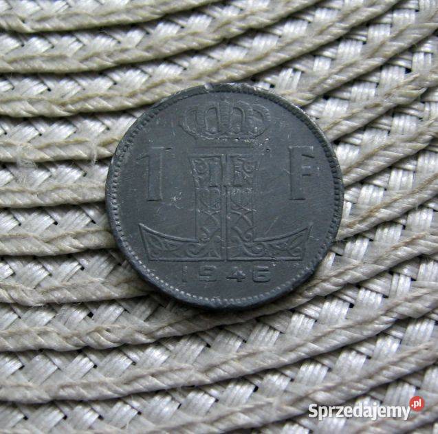 Belgia 1 Frank 1946r Cynk