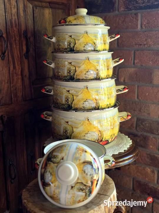 199 Garnki duże emalia worki Zabrze