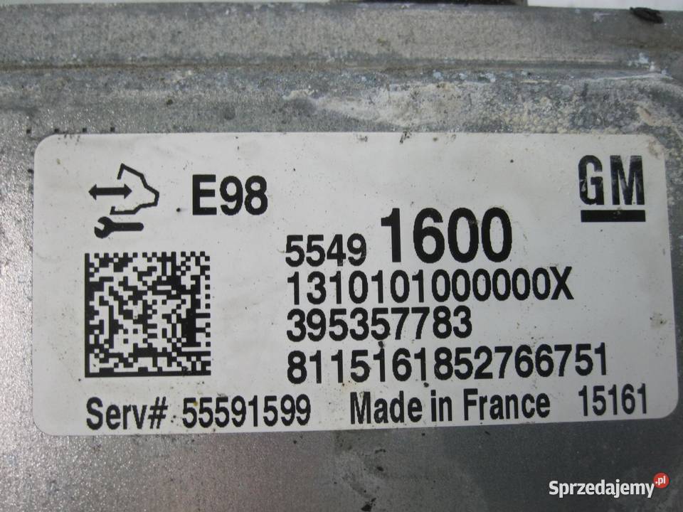 OPEL ASTRA 16 CDTI LVM B16DTL 110 komputer osobowe