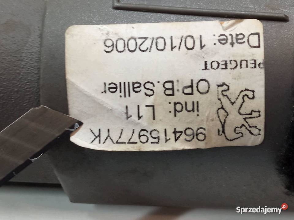 ROLETA BAGAŻNIKA KOMBI 96415977YK Peugeot 206 I osobowe świętokrzyskie