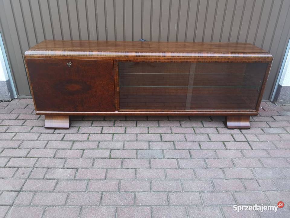 Komoda ARTDECO RTV Niska Orzech 193 Zgrabna Swarzędz