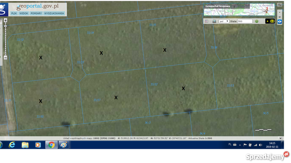 Działki budowlane rekreacyjne Błędowo 1h