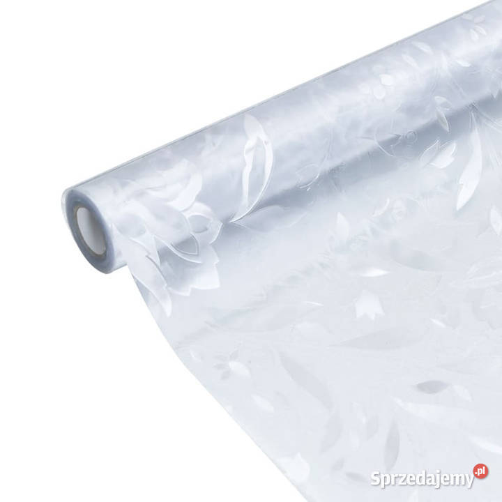 Folia okienna matowa wzór w kwiaty 90x500 PVC mazowieckie Warszawa