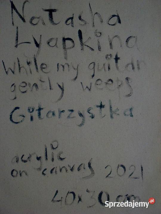 LAPKINA N obraz na płótnie GITARZYSTKA Supraśl