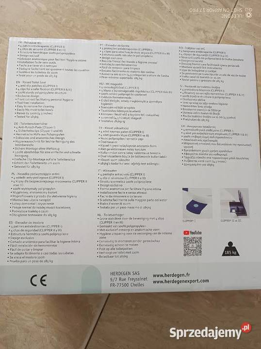 Nakładka podwyższająca na sedes z klapą wielkopolskie Pamiątkowo sprzedam