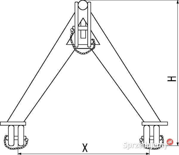 Trójkąt zaczepowy ciągnik TUZ kat 0 TL150779 małopolskie Kamionna