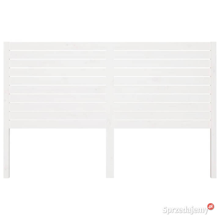 Wezgłowie łóżka białe 166x4x100 lite drewno sprzedam