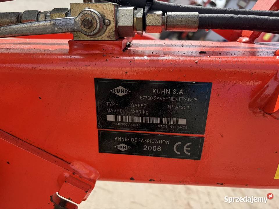 Zgrabiarka 2 karuzelowa Kuhn GA 6501 zagrabiarka Zgrabiarki i przetrząsacze mazowieckie Myszyniec