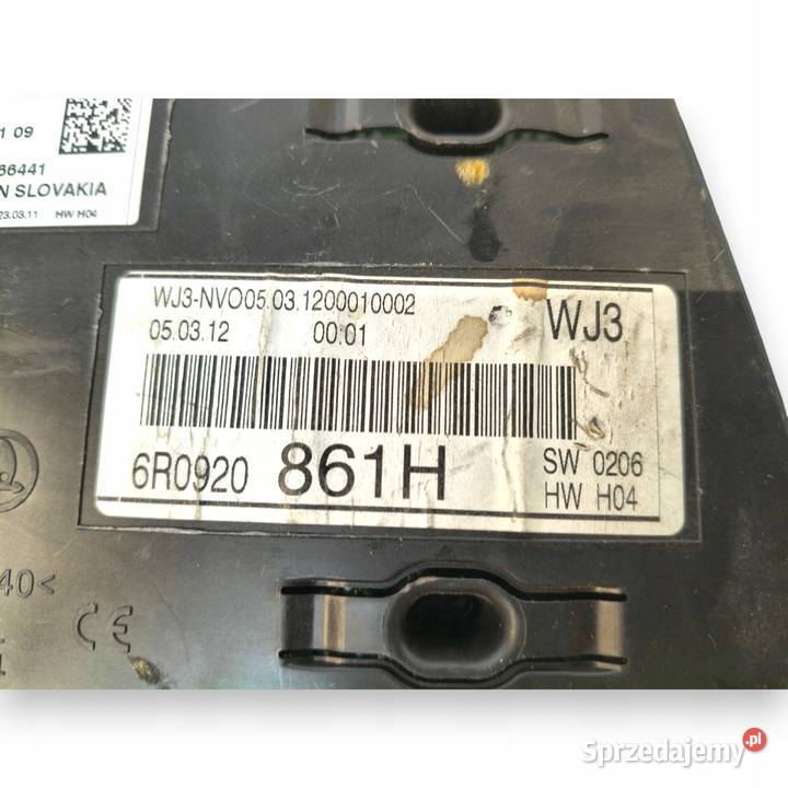 LICZNIK ZEGARY 6R0920861H VW Polo V 16 TDI Chełm