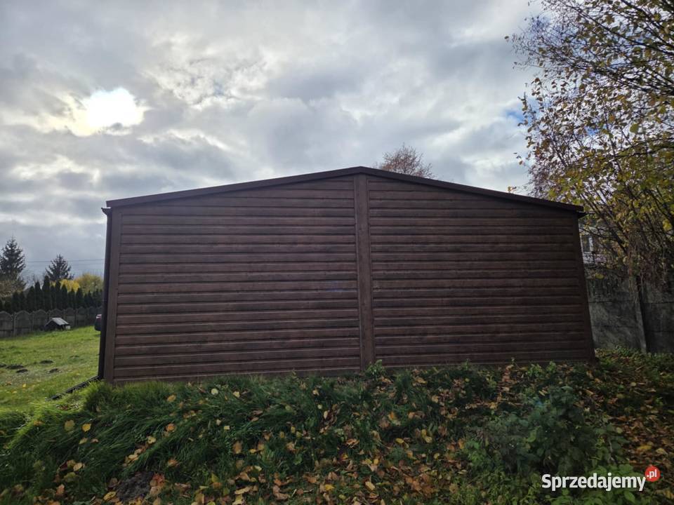 Garaż Blaszany dwustanowiskowy 6x58 Ciemny podlaskie Bielsk Podlaski sprzedam
